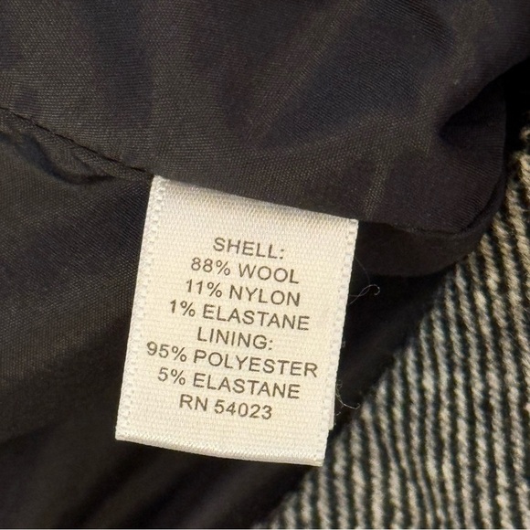 Banana Republic Wool Blend Gray Tweed Pencil Stretch Skirt Size 8 - Picture 8 of 10